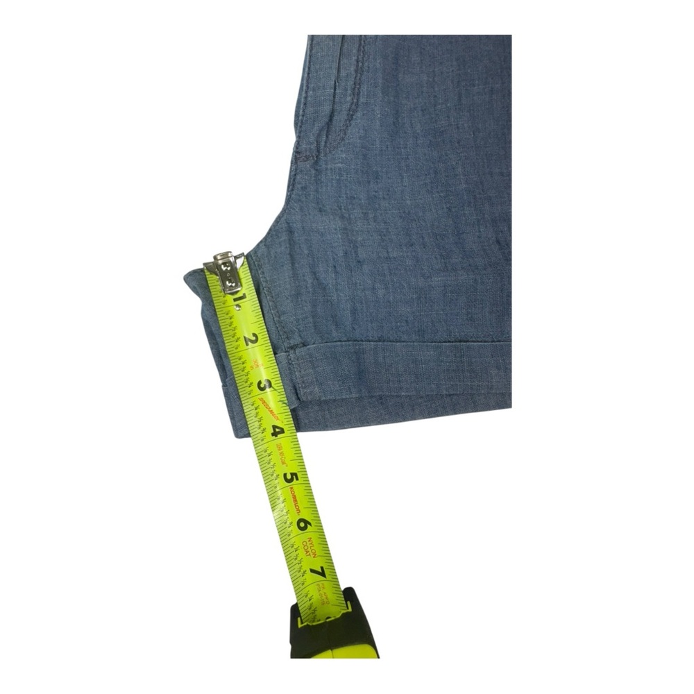 Banana Republic City Chino Shorts Size 2S Blue Chambray Style Flat Front - Picture 6 of 6